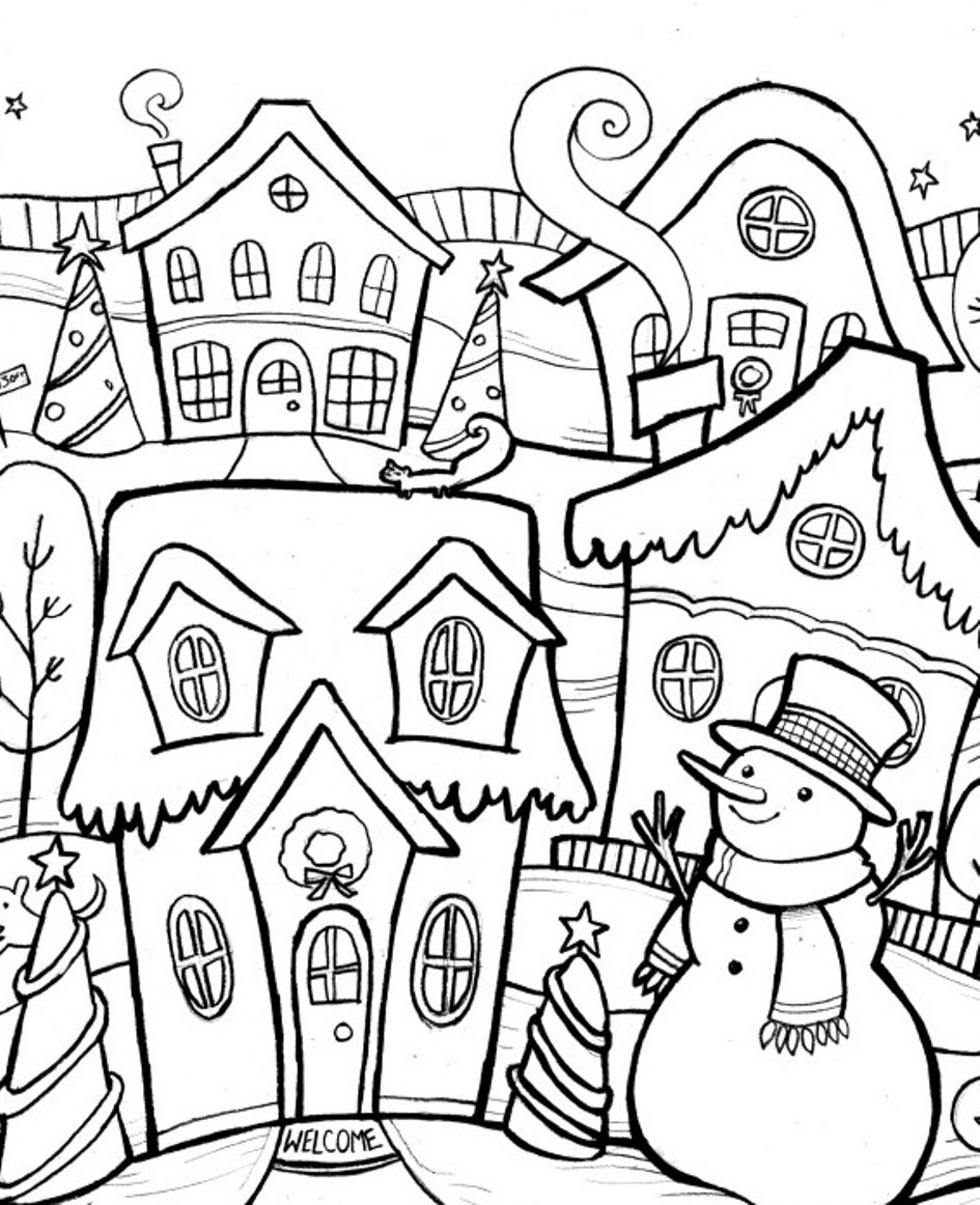 Página para colorir: Estação do Inverno (Natureza e Estações) #164434 - Páginas para Colorir Imprimíveis Gratuitamente
