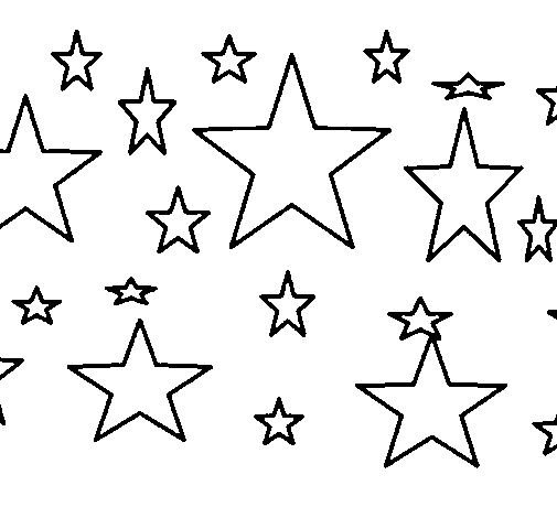 Desenho gratuito Estrelas #155905 da colecao Natureza e Estações para imprimir