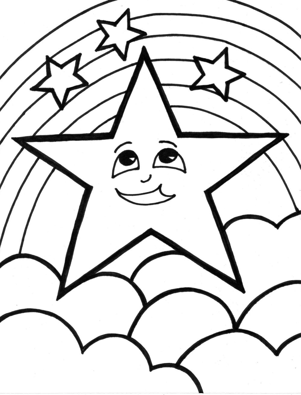 Desenho gratuito Estrelas #155916 da colecao Natureza e Estações para imprimir