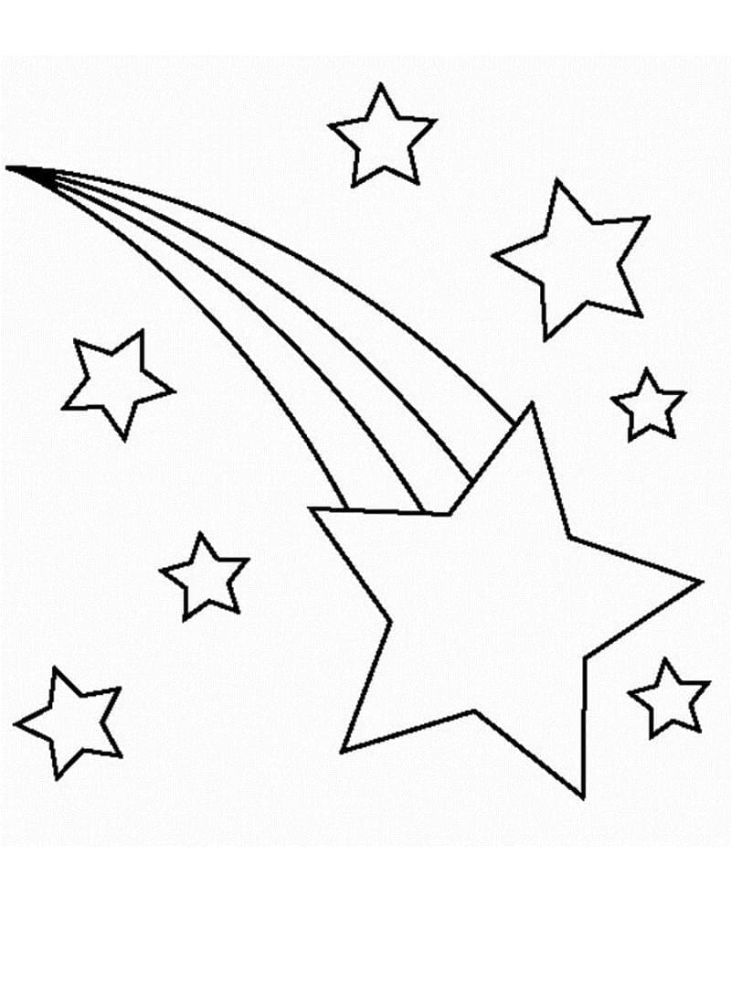 Desenho gratuito Estrelas #177529 da colecao Natureza e Estações para imprimir