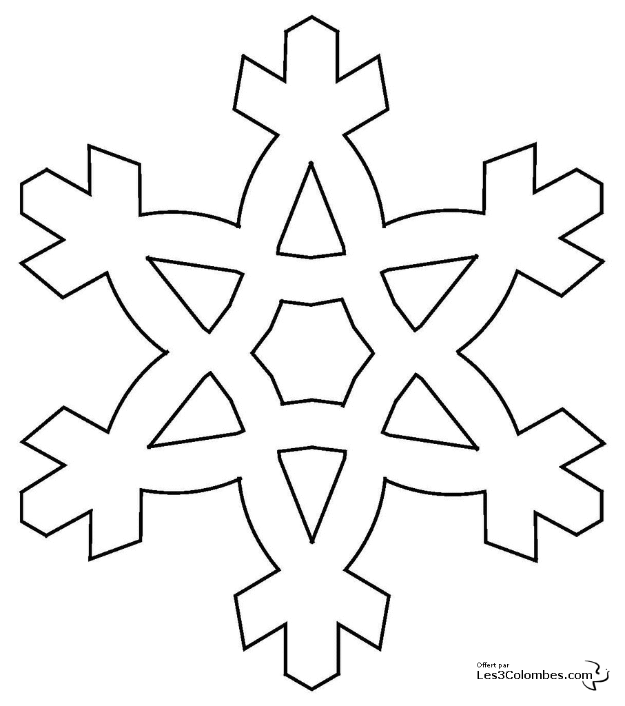 Página para colorir: Floco de Neve (Natureza e Estações) #160456 - Páginas para Colorir Imprimíveis Gratuitamente