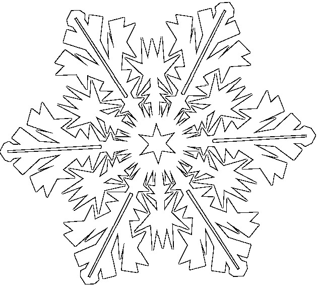 Página para colorir: Floco de Neve (Natureza e Estações) #160458 - Páginas para Colorir Imprimíveis Gratuitamente