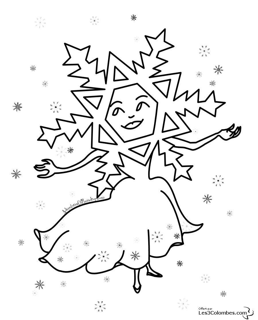 Página para colorir: Floco de Neve (Natureza e Estações) #160470 - Páginas para Colorir Imprimíveis Gratuitamente