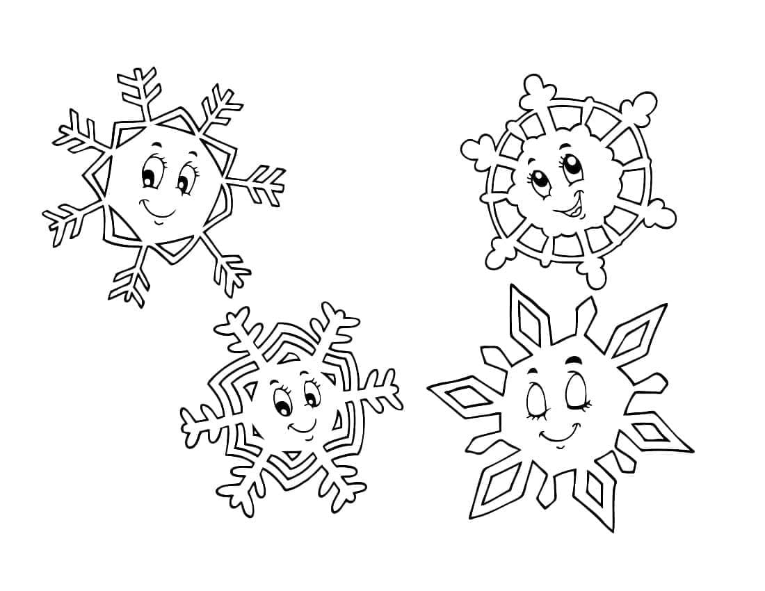 Desenho gratuito Floco de Neve #190287 da colecao Natureza e Estações para imprimir