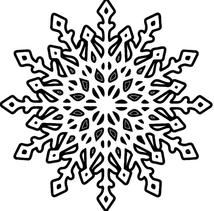 Desenho gratuito Floco de Neve #190289 da colecao Natureza e Estações para imprimir
