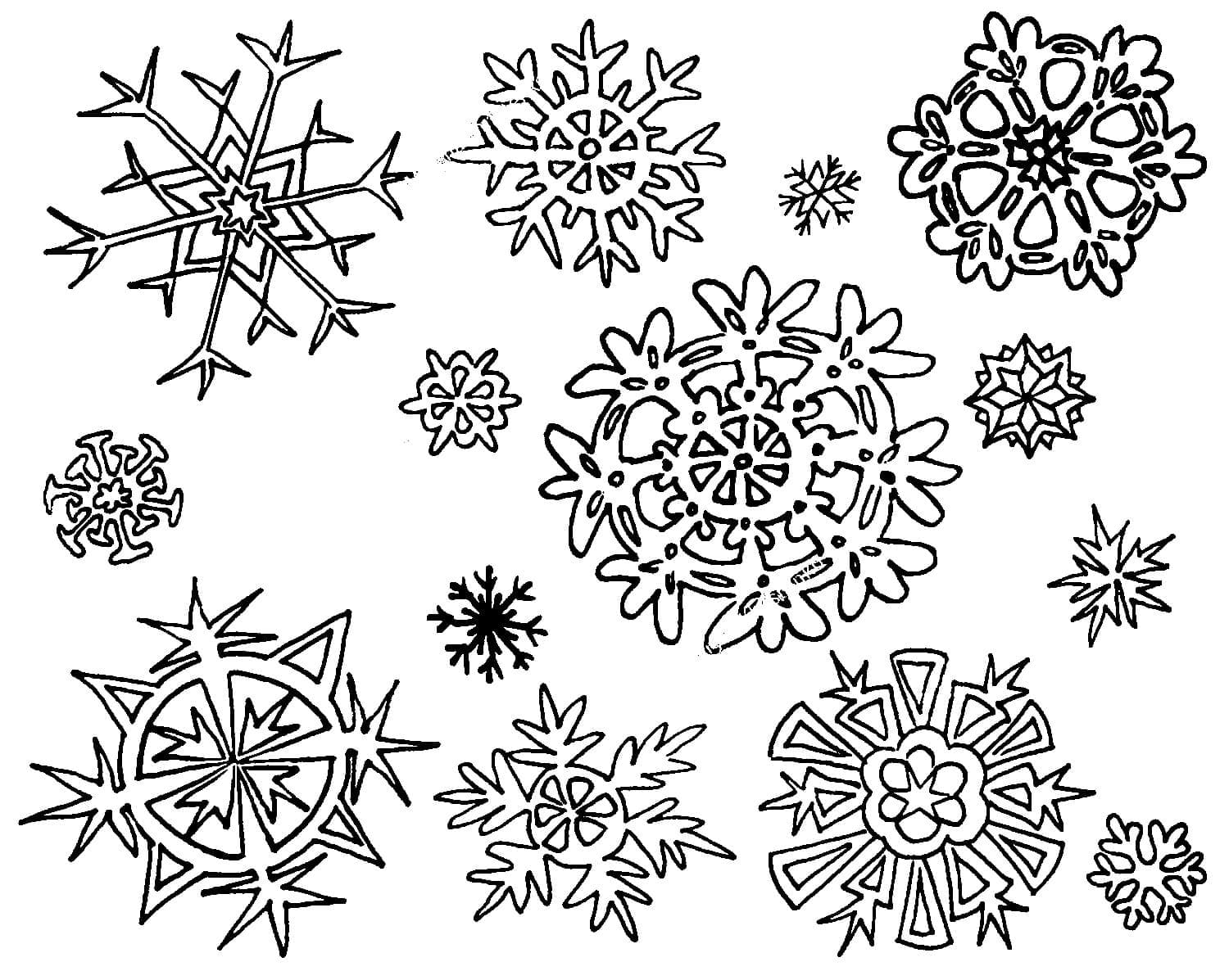 Desenho gratuito Floco de Neve #190290 da colecao Natureza e Estações para imprimir