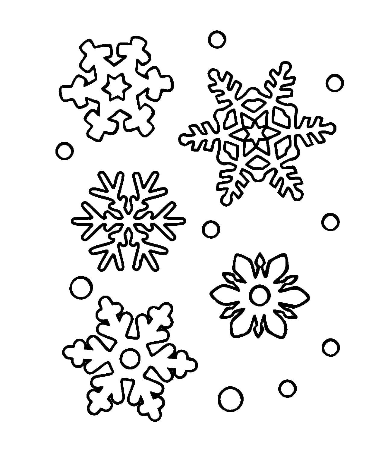 Desenho gratuito Floco de Neve #190294 da colecao Natureza e Estações para imprimir