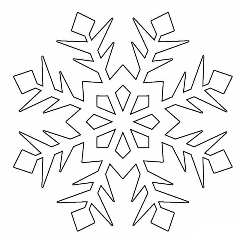 Desenho gratuito Floco de Neve #190295 da colecao Natureza e Estações para imprimir