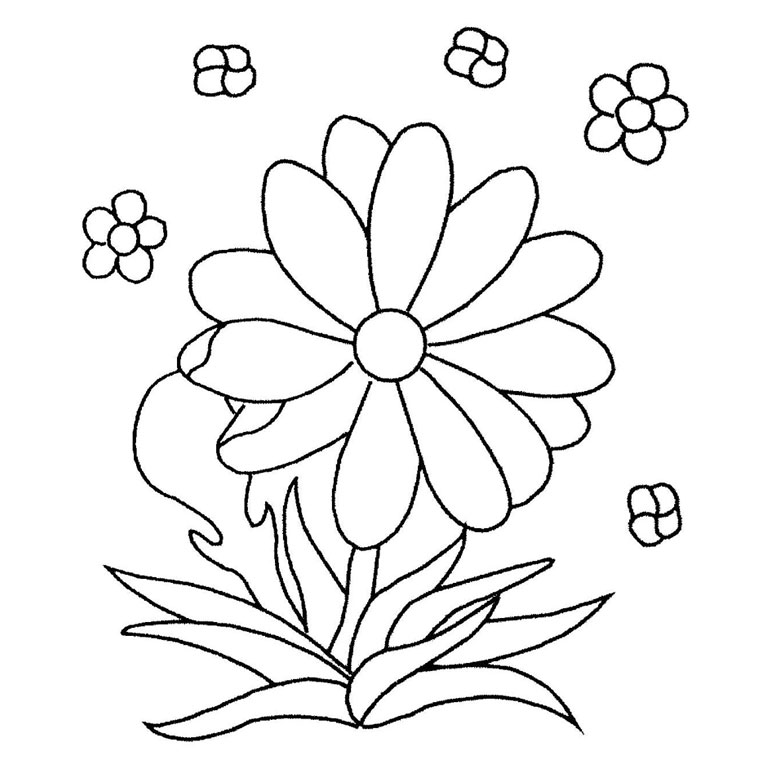 Página para colorir: Flores (Natureza e Estações) #154982 - Páginas para Colorir Imprimíveis Gratuitamente