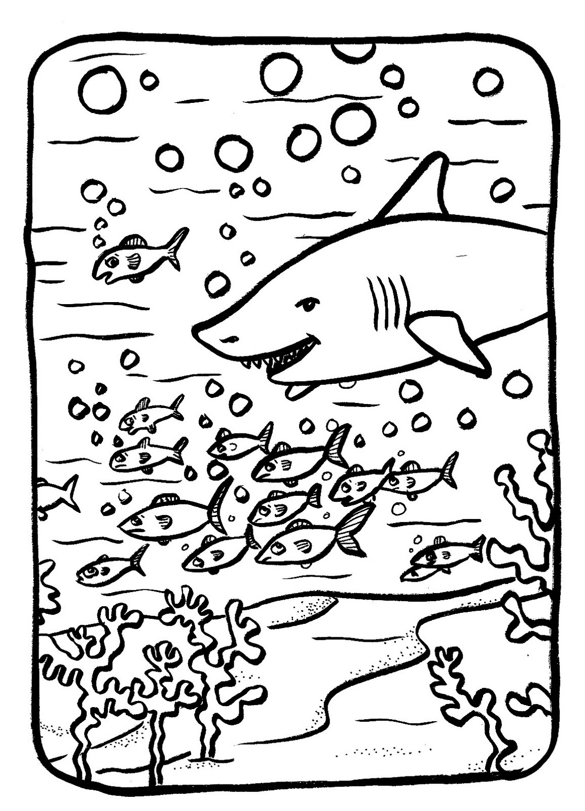Desenho gratuito Fundo do Mar #160161 da colecao Natureza e Estações para imprimir