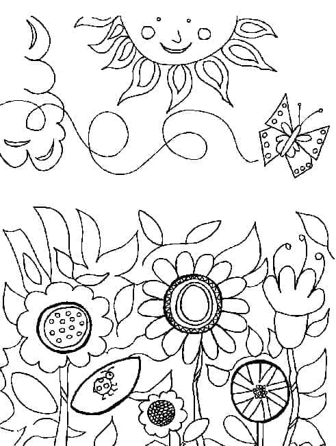 Desenho gratuito Jardim #180038 da colecao Natureza e Estações para imprimir
