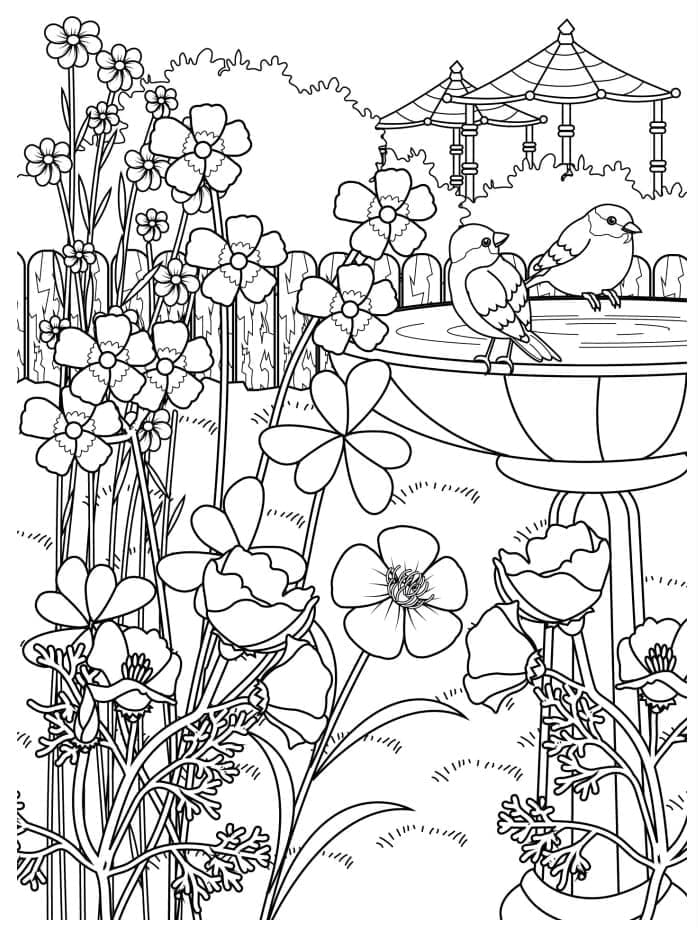 Desenho gratuito Jardim #180053 da colecao Natureza e Estações para imprimir