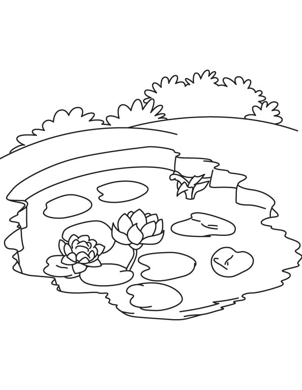 Página para colorir: Lago (Natureza e Estações) #166098 - Páginas para Colorir Imprimíveis Gratuitamente