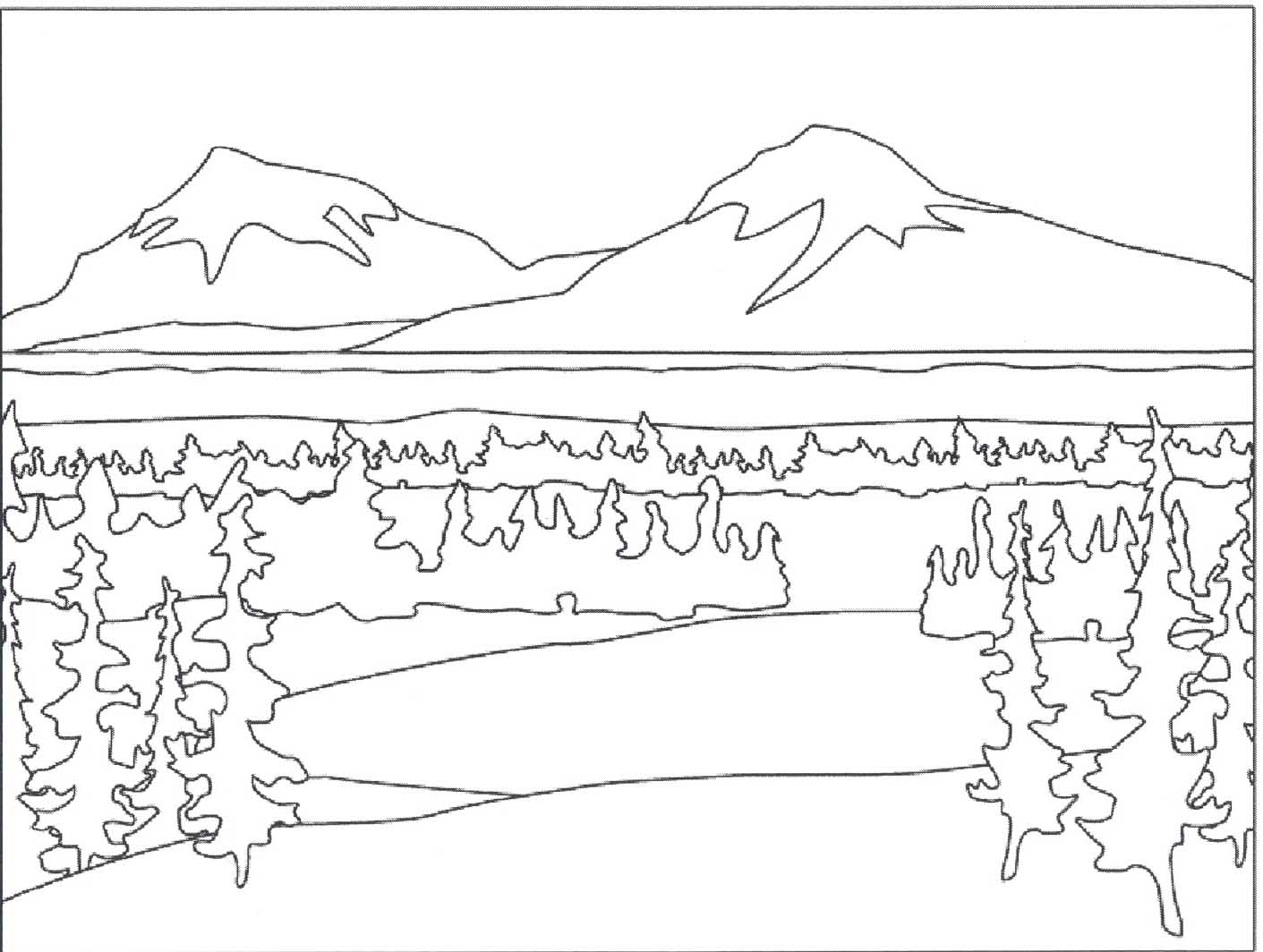 Página para colorir: Lago (Natureza e Estações) #166211 - Páginas para Colorir Imprimíveis Gratuitamente