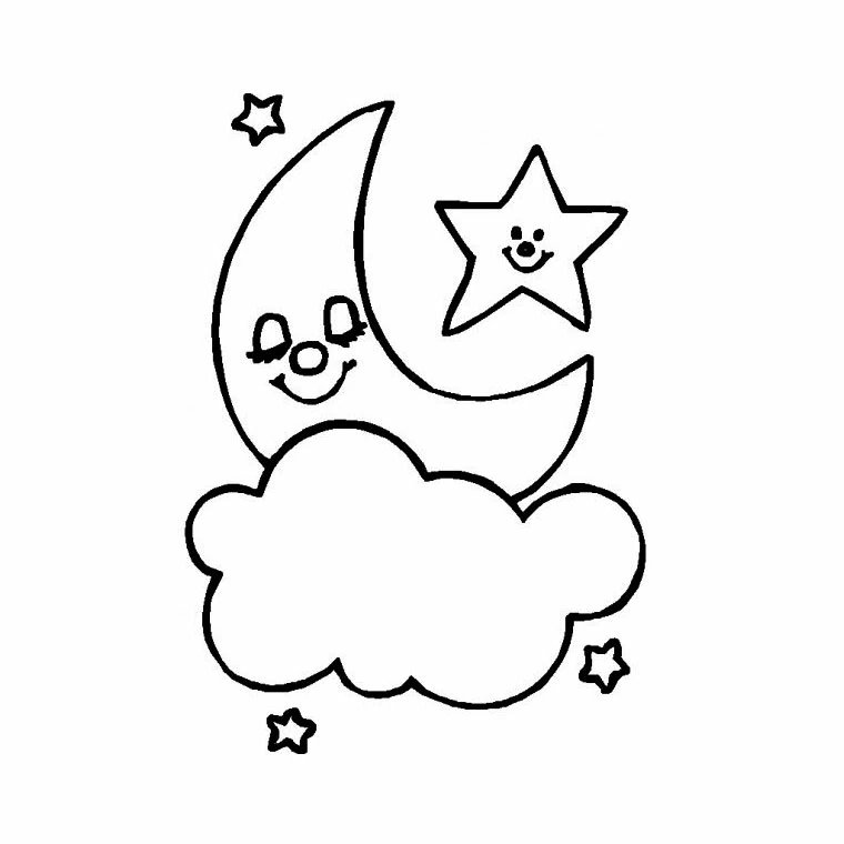 Desenho gratuito Lua #155569 da colecao Natureza e Estações para imprimir