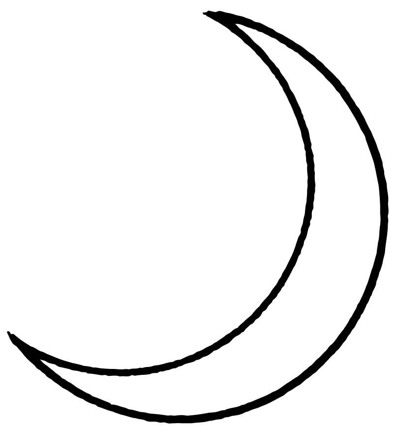 Desenho gratuito Lua #155593 da colecao Natureza e Estações para imprimir