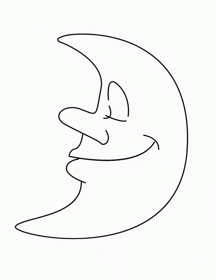 Desenho gratuito Lua #155594 da colecao Natureza e Estações para imprimir