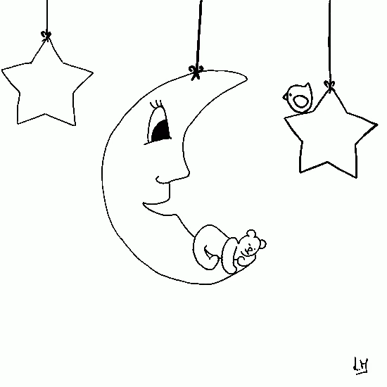 Desenho gratuito Lua #155630 da colecao Natureza e Estações para imprimir