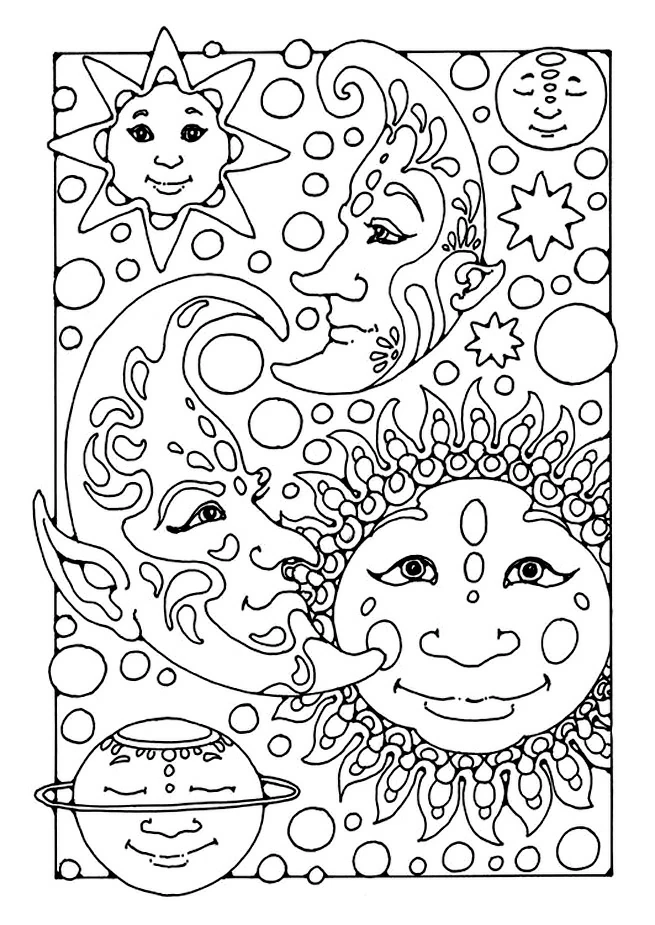 Desenho gratuito Lua #155661 da colecao Natureza e Estações para imprimir
