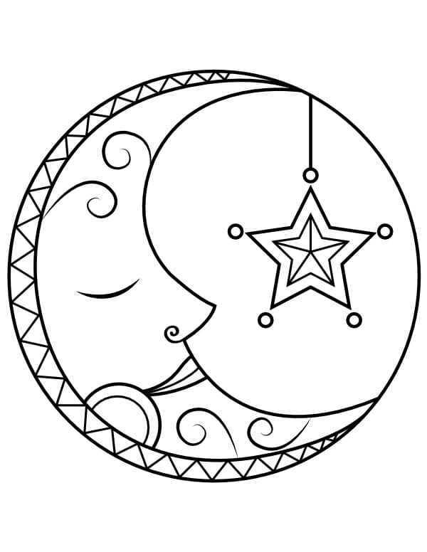 Desenho gratuito Lua #188748 da colecao Natureza e Estações para imprimir