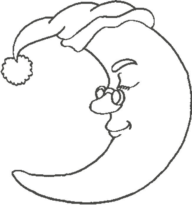 Desenho gratuito Lua Crescente #162653 da colecao Natureza e Estações para imprimir