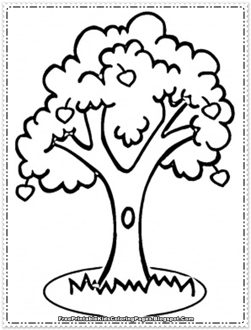 Página para colorir: Macieira (Natureza e Estações) #163748 - Páginas para Colorir Imprimíveis Gratuitamente