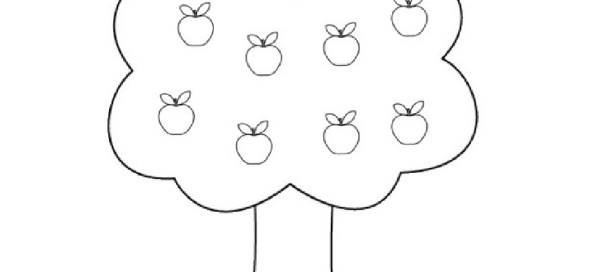 Página para colorir: Macieira (Natureza e Estações) #163755 - Páginas para Colorir Imprimíveis Gratuitamente