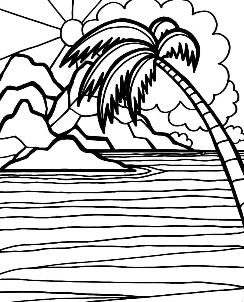 Desenho gratuito Mar #193485 da colecao Natureza e Estações para imprimir