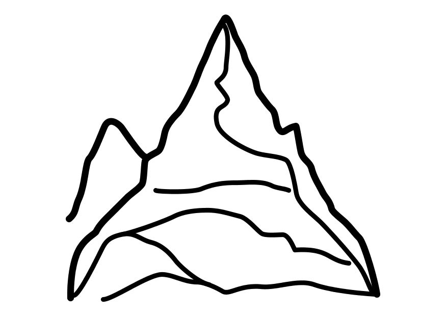 Desenho gratuito Montanha #156481 da colecao Natureza e Estações para imprimir