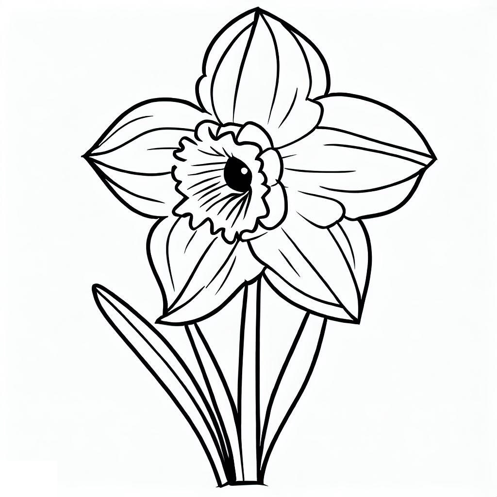 Desenho gratuito Narciso #189978 da colecao Natureza e Estações para imprimir