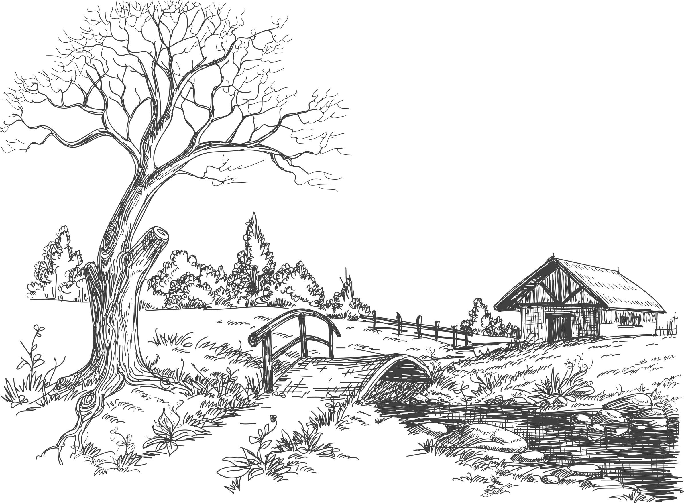 Desenho gratuito Paisagem #165765 da colecao Natureza e Estações para imprimir