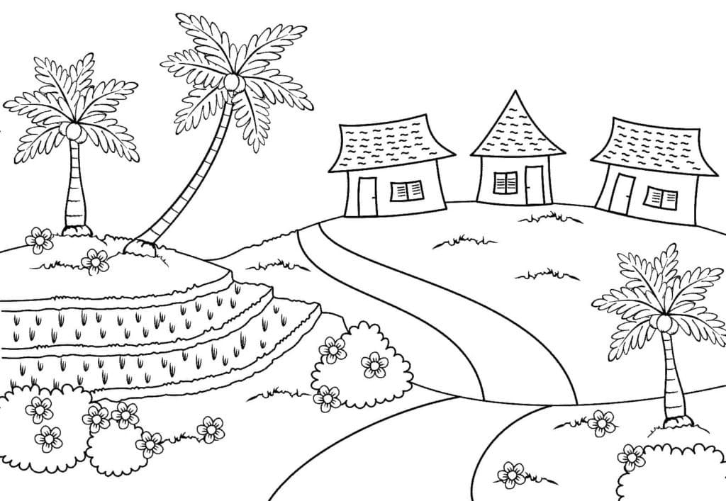 Desenho gratuito Paisagem #193972 da colecao Natureza e Estações para imprimir