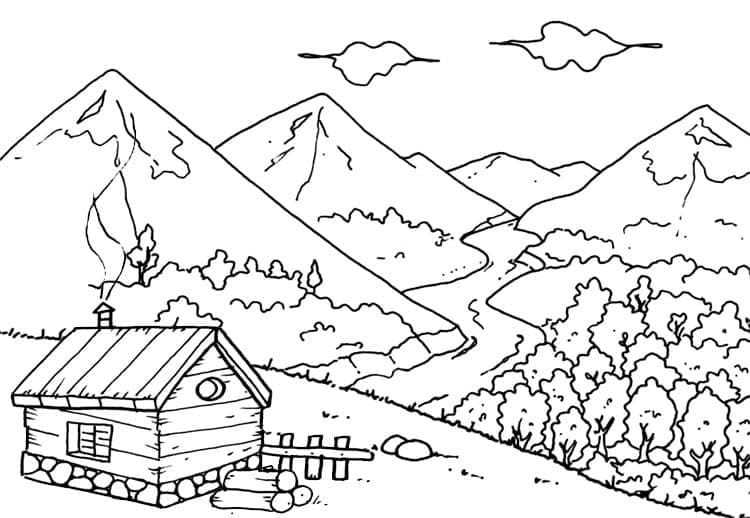 Desenho gratuito Paisagem #193980 da colecao Natureza e Estações para imprimir