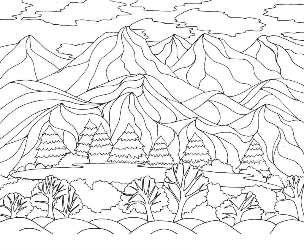 Desenho gratuito Paisagem #193986 da colecao Natureza e Estações para imprimir