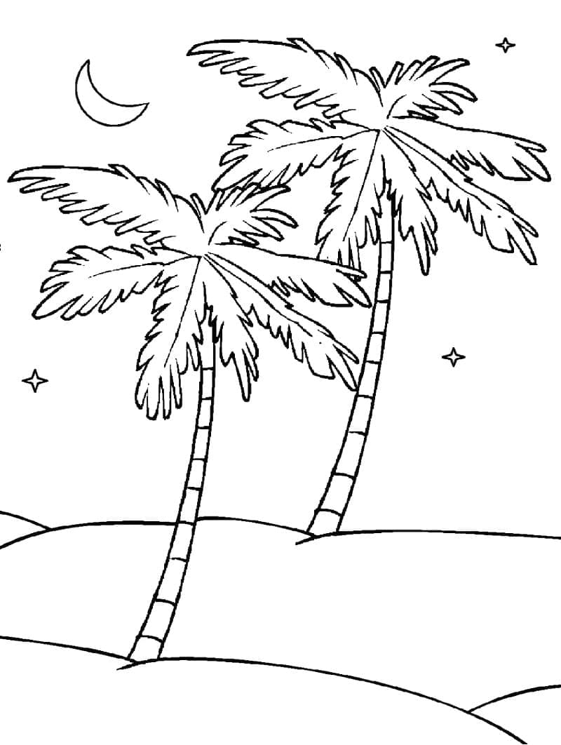 Desenho gratuito Palmeira #200697 da colecao Natureza e Estações para imprimir