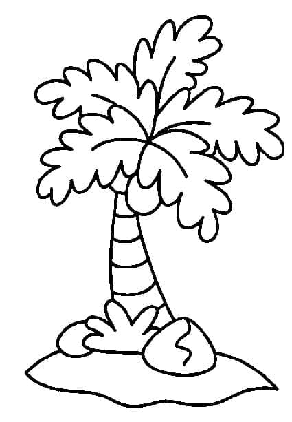 Desenho gratuito Palmeira #200713 da colecao Natureza e Estações para imprimir
