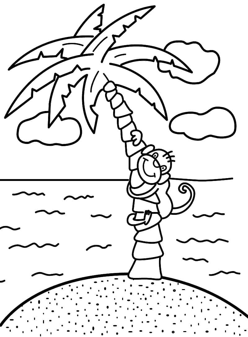 Desenho gratuito Palmeira #200726 da colecao Natureza e Estações para imprimir