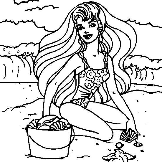 Ilustração de Praia #158991 para colorir, parte da coleção Natureza e Estações Ilustração de Praia #158991 para colorir, parte da coleção Natureza e Estações