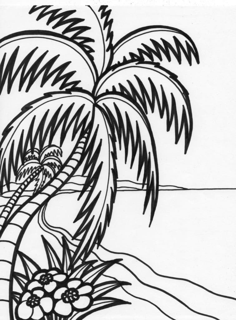 Atividade criativa: desenho de Praia #191880 para colorir da coleção Natureza e Estações Atividade criativa: desenho de Praia #191880 para colorir da coleção Natureza e Estações