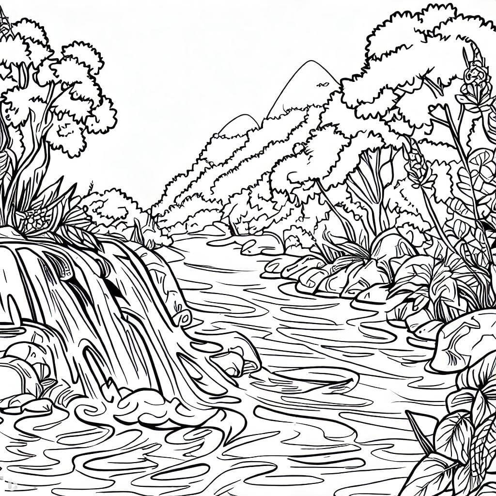 Desenho gratuito Rio #188036 da colecao Natureza e Estações para imprimir Desenho gratuito Rio #188036 da colecao Natureza e Estações para imprimir
