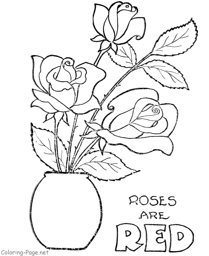 Desenho gratuito Rosas #161924 da colecao Natureza e Estações para imprimir