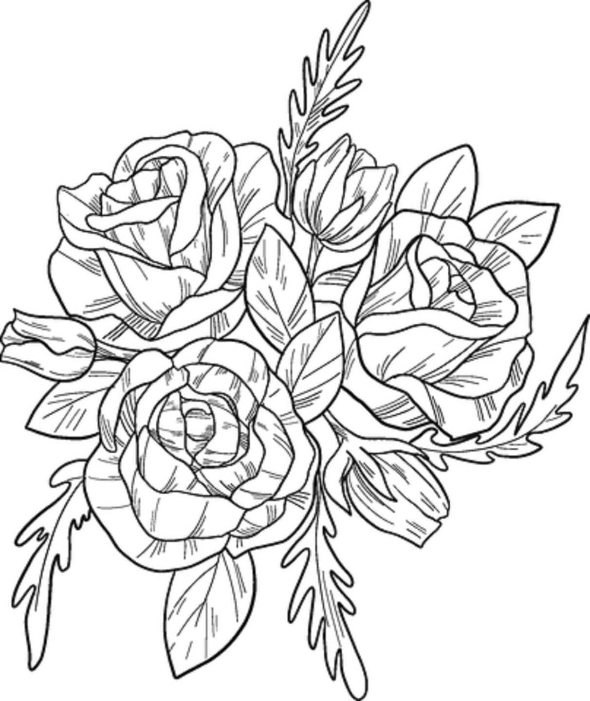 Desenho gratuito Rosas #176464 da colecao Natureza e Estações para imprimir