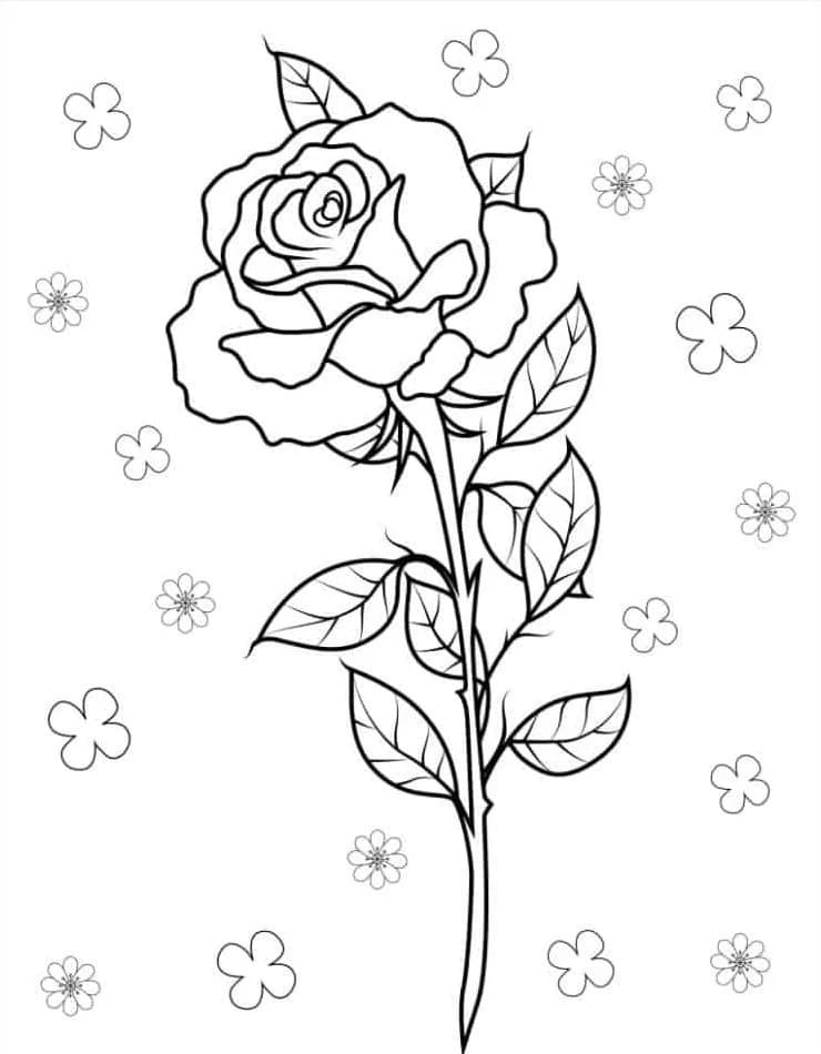 Desenho gratuito Rosas #218719 da colecao Natureza e Estações para imprimir