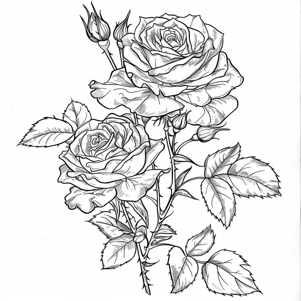 Desenho gratuito Rosas #218722 da colecao Natureza e Estações para imprimir Desenho gratuito Rosas #218722 da colecao Natureza e Estações para imprimir
