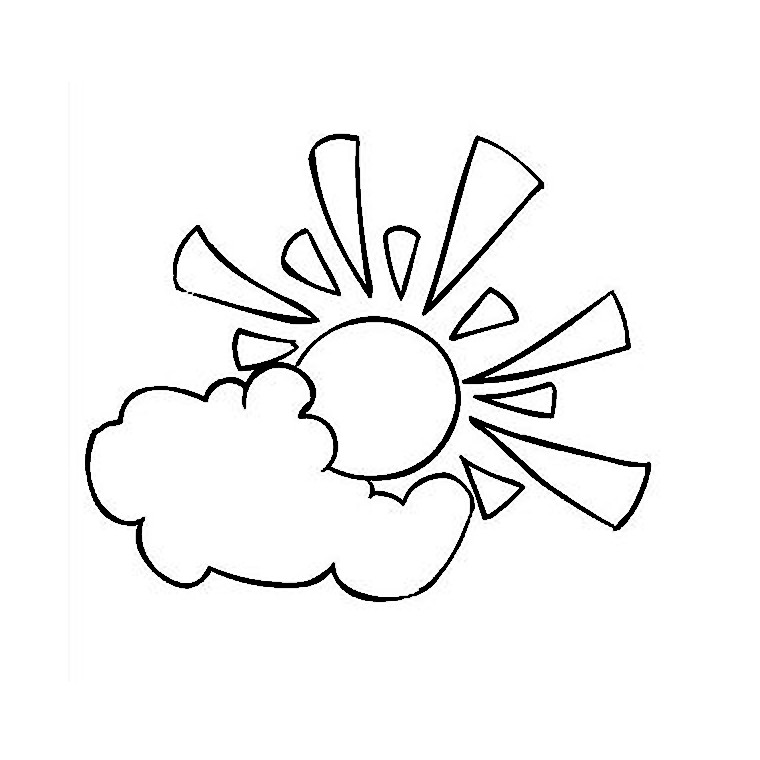 Página para colorir: Sol e Nuvem (Natureza e Estações) #156168 - Páginas para Colorir Imprimíveis Gratuitamente