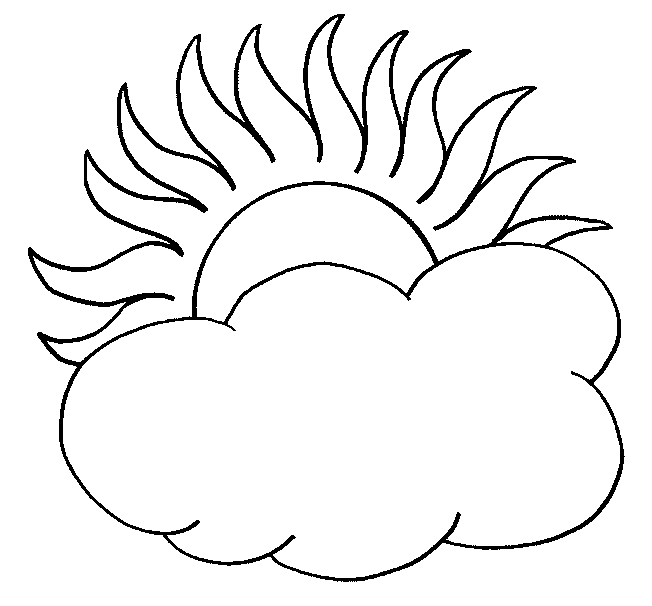 Página para colorir: Sol e Nuvem (Natureza e Estações) #156169 - Páginas para Colorir Imprimíveis Gratuitamente