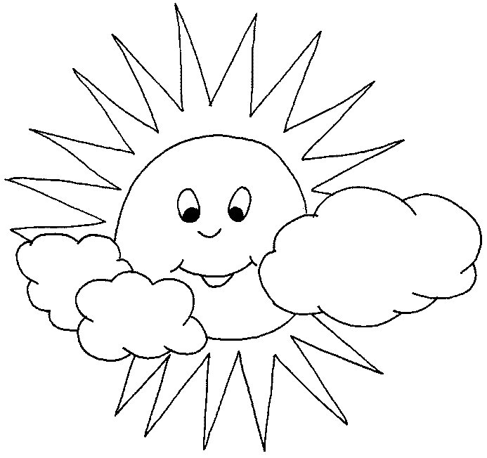 Página para colorir: Sol e Nuvem (Natureza e Estações) #156172 - Páginas para Colorir Imprimíveis Gratuitamente