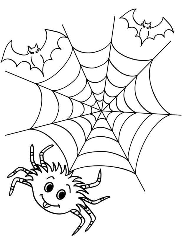 Desenho gratuito Teia de Aranha #204196 da colecao Natureza e Estações para imprimir