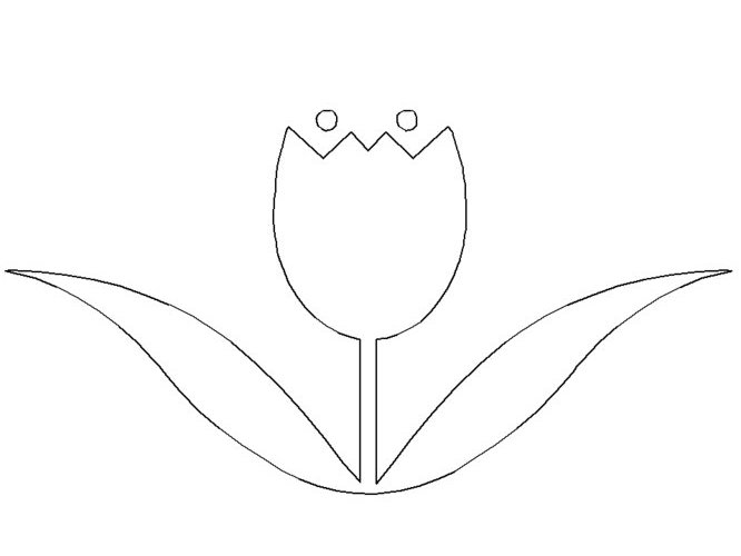 Desenho gratuito Tulipa #161722 da colecao Natureza e Estações para imprimir
