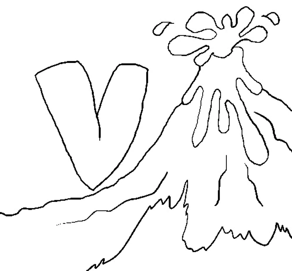 Desenho imprimível de Vulcão #166618 para colorir, pertence à coleção Natureza e Estações Desenho imprimível de Vulcão #166618 para colorir, pertence à coleção Natureza e Estações